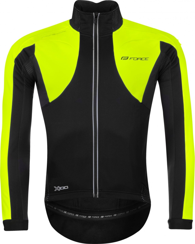 bunda FORCE X100 zimní, černo-fluo Velikost: M
