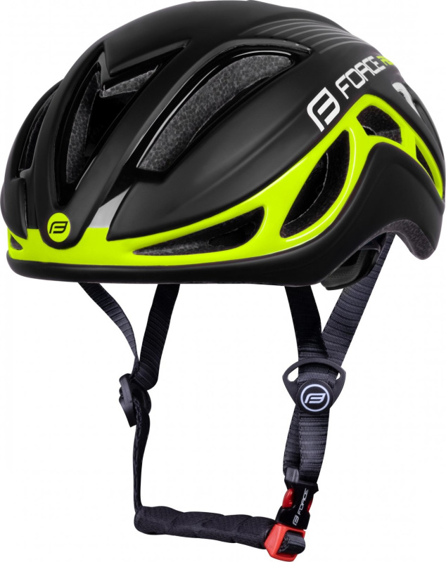 přilba FORCE REX, černo-fluo Velikost: černo-fluo S-M