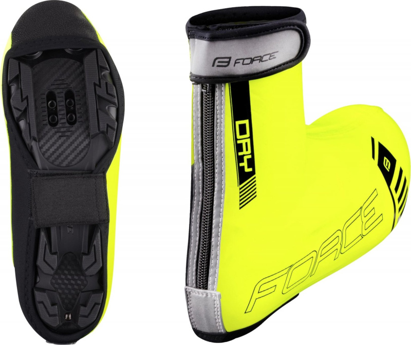 návleky treter FORCE PU DRY MTB, fluo Velikost: XXL