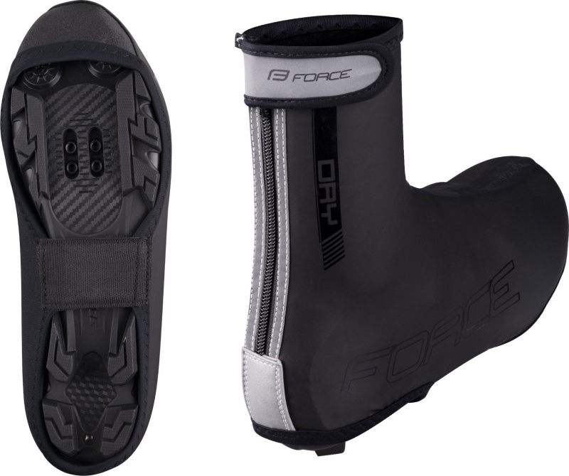 návleky treter FORCE PU DRY MTB, černé Velikost: XL
