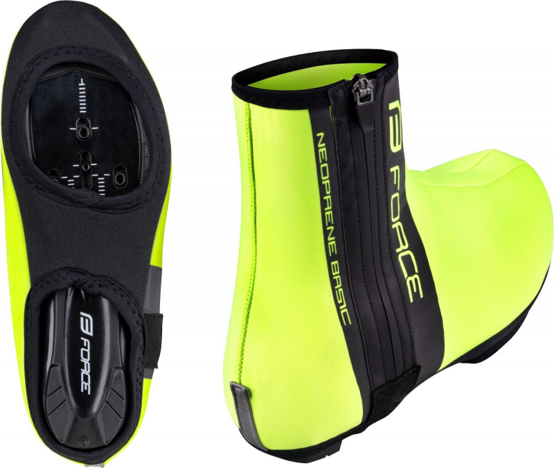 návleky treter FORCE NEOPRENE BASIC ROAD, fluo Velikost: L