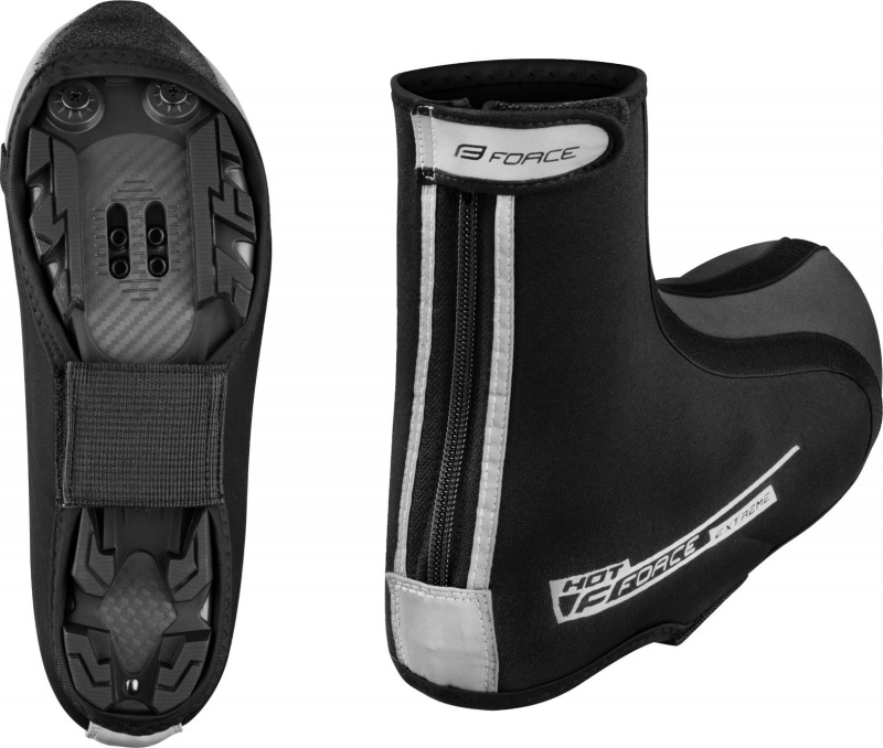 FORCE návleky treter F HOT EXTREME MTB, černé Velikost: L