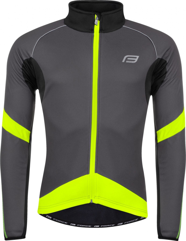FORCE bunda F X70 windster zimní, šedo-černo-fluo Velikost: XXL