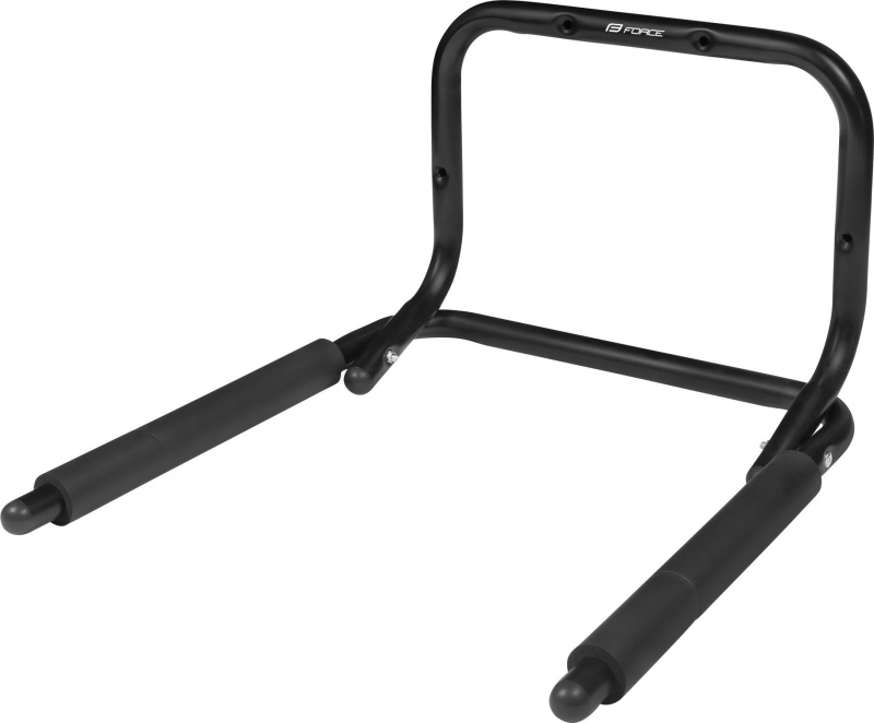 držák kola FORCE na zeď pod rám sklopný Fe, černý
