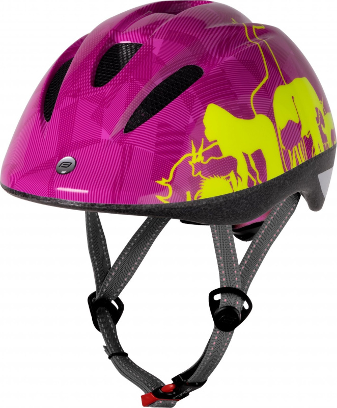 přilba FORCE FUN ANIMALS dětská fluo-růžová Velikost: S