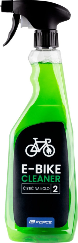 čistič FORCE E-BIKE rozprašovač 0,75 l - zelený