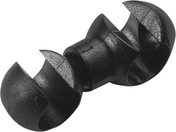 FORCE držák bowdenů 4.0-5.5 dvojitý-otočný, plast,10ks