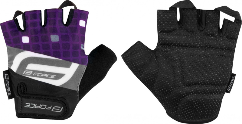 rukavice FORCE SQUARE LADY, fialové Velikost: XL