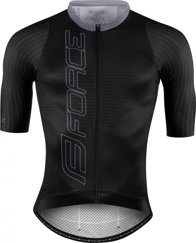 FORCE dres F TEAM PRO, krátký rukáv, černo-šedý Velikost: XL