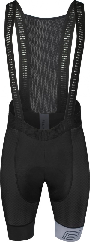 FORCE kraťasy F TEAM PRO,se šráky a vložkou,črn-šedé Velikost: XXL