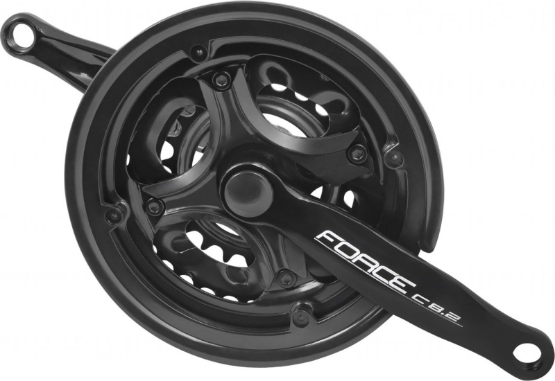 kliky FORCE C8.2 Fe 42/34/24z 152mm, černé