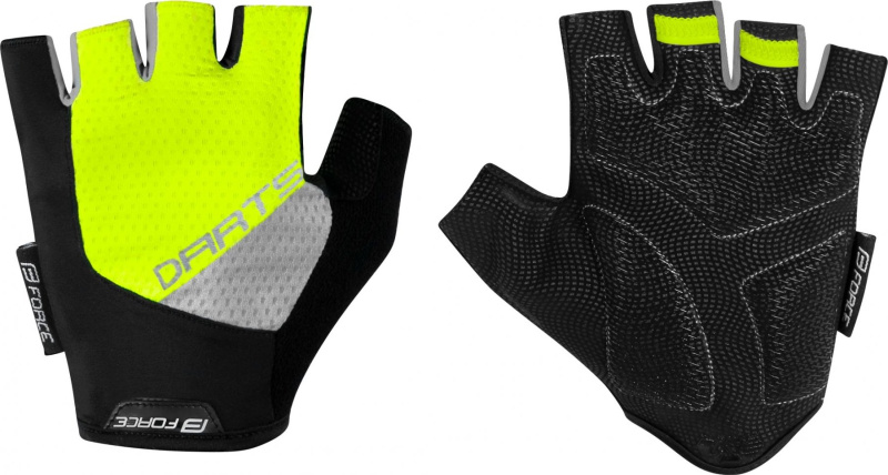 FORCE rukavice F DARTS gel bez zapínání,fluo-šedé Velikost: S