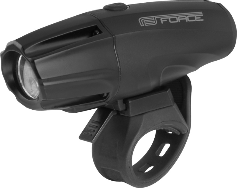 světlo přední FORCE SHARK 700LM USB, černé