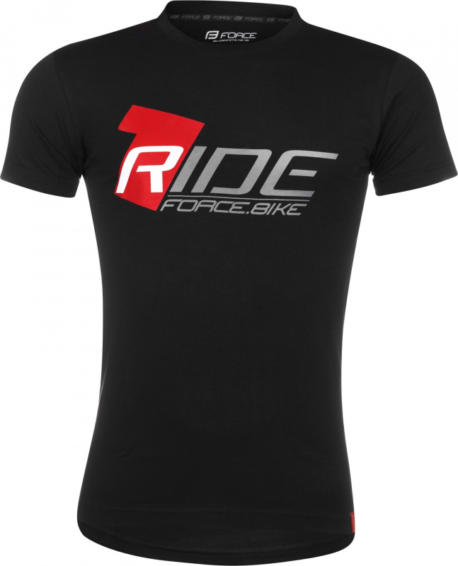 triko FORCE RIDE krátký rukáv,černé Velikost: XXL