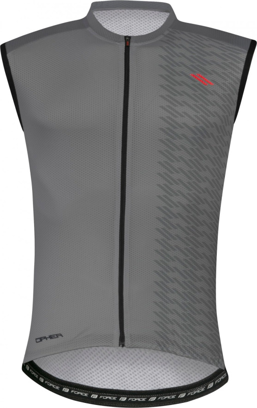 dres FORCE CIPHER bez rukávů, šedý Velikost: S