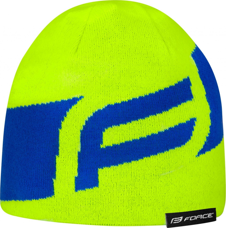 čepice zimní FORCE DWARF pletená, fluo-modrá