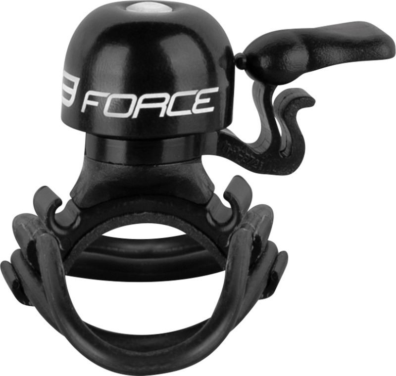 zvonek FORCE CHICK mosaz/plast 19,2-31,8mm, černý