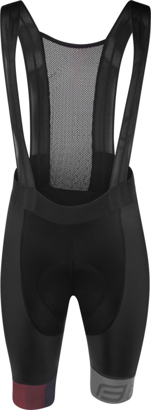 FORCE kraťasy F ASCENT se šráky a vlož,črn-šedo-červené Velikost: vlož,črn-šedo-črv L