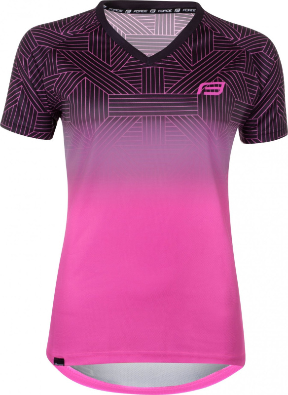 dres FORCE CITY LADY, růžovo-černý Velikost: L