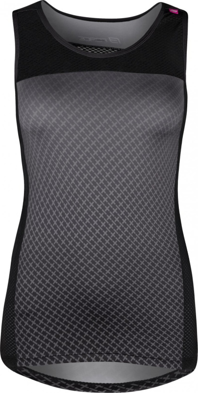 dres FORCE CROSS LADY bez rukávů, šedo-černý Velikost: L