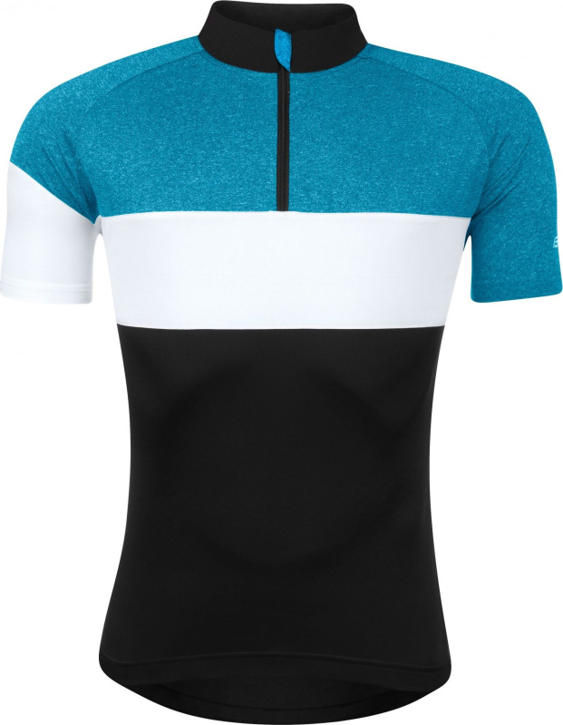 dres FORCE VIEW krátký rukáv,černo-modro-bílý Velikost: 3XL