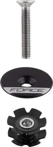 ježek řízení FORCE AHEAD 1 1/8"Al černý plochý