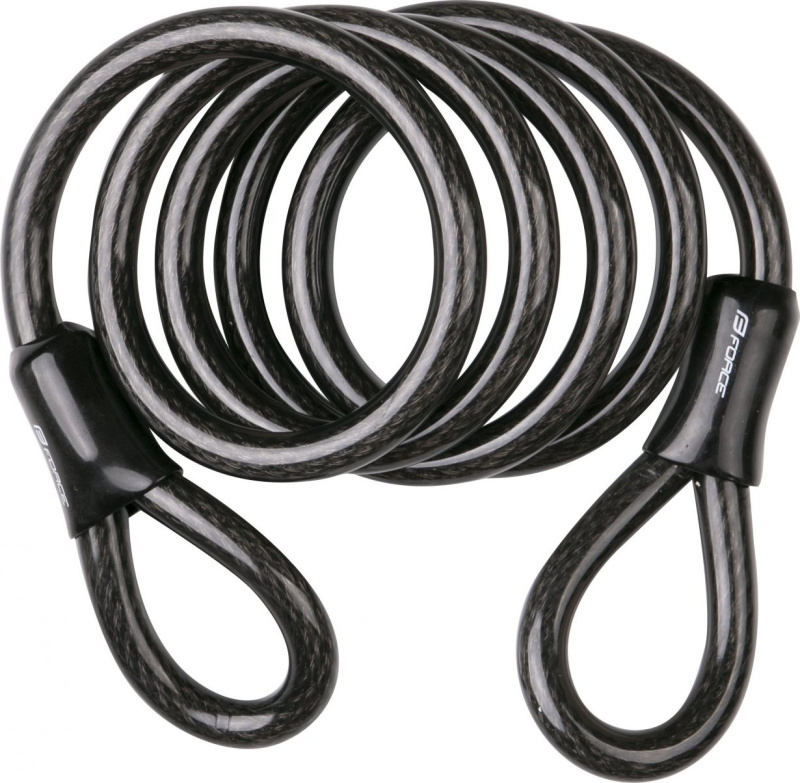 zámek-lanko FORCE samostatné , 150cm/12mm, černé