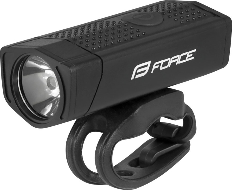 světlo přední FORCE DOT 300LM USB, černé