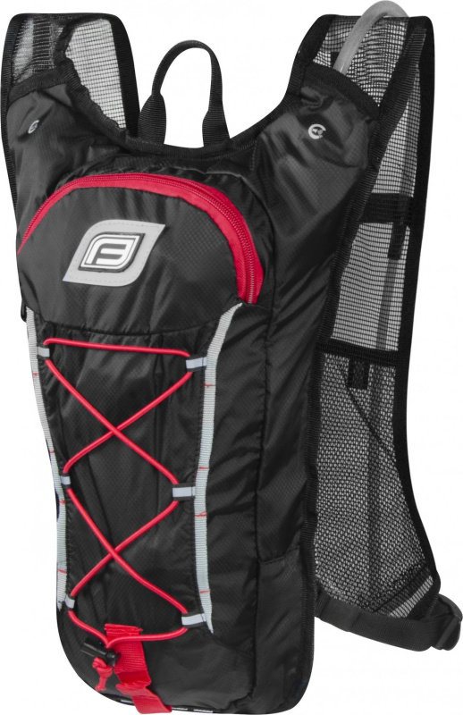 batoh FORCE PILOT PLUS 10 l+2L rez.,černo-červ.