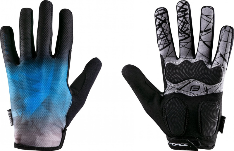 rukavice FORCE MTB CORE letní, modré Velikost: XXL
