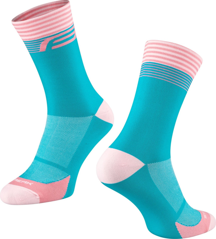 ponožky FORCE STREAK, modro-růžové Velikost: L-XL/42-46