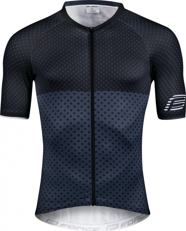 dres FORCE POINTS krátký rukáv, černo-modrý Velikost: S