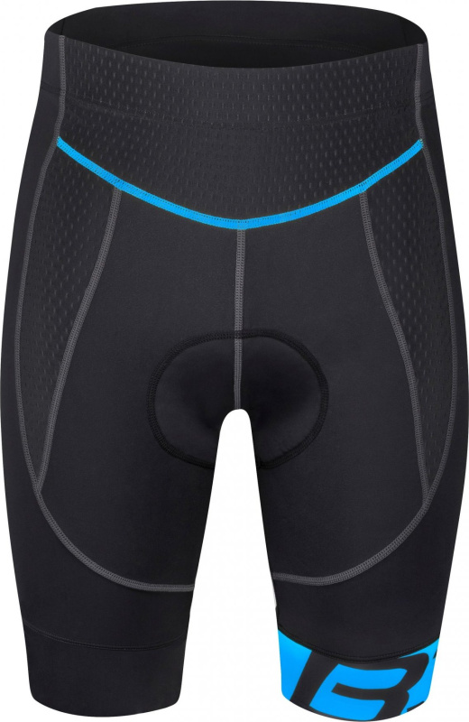 kraťasy FORCE B30 do pasu s vložkou, črn-modré Velikost: XL