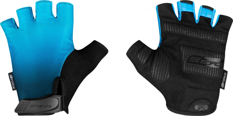rukavice FORCE SHADE, modré Velikost: M