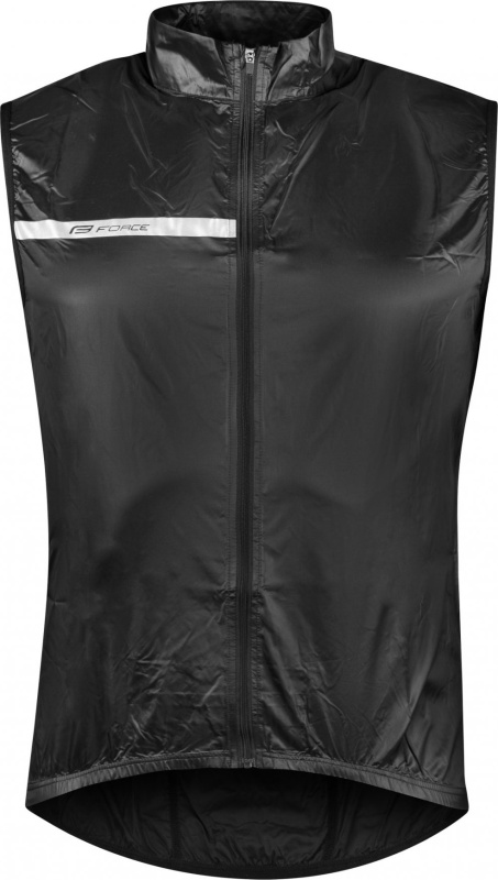 vesta FORCE WINDPRO, plná záda, černá Velikost: XS
