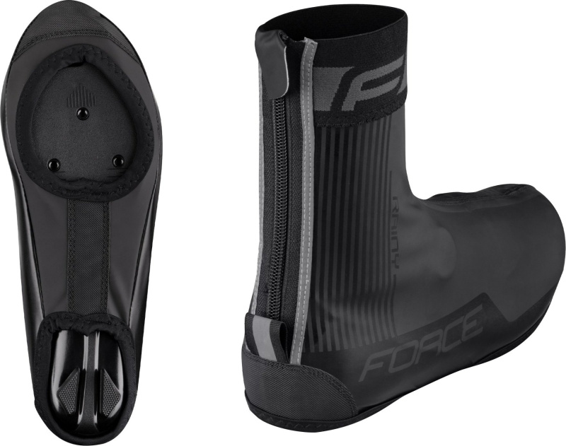FORCE návleky treter F RAINY ROAD, černé Velikost: XL