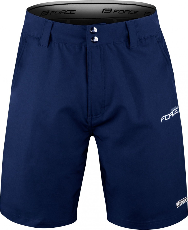 FORCE kraťasy F BLADE MTB odn. vložka, tmavě modré Velikost: XXL
