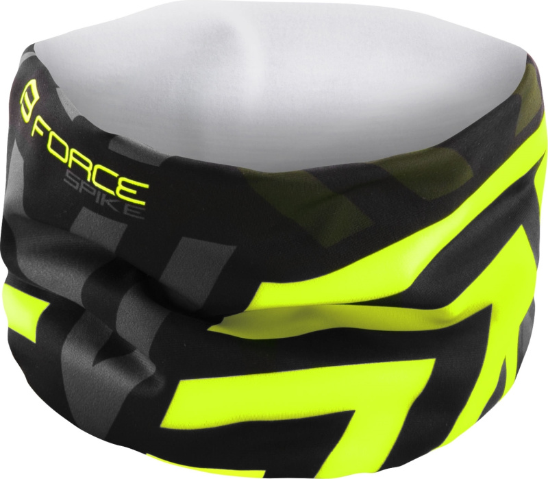 šátek FORCE SPIKE jaro/podzim, černo-fluo UNI