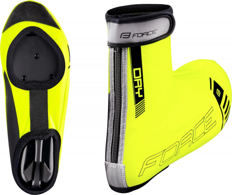 návleky treter FORCE PU DRY ROAD, fluo Velikost: XXL