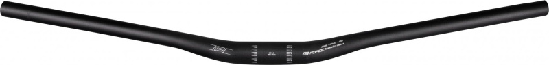 FORCE řídítka F BASIC H6.4 prohlé 31,8/740mm Al,črn. mat
