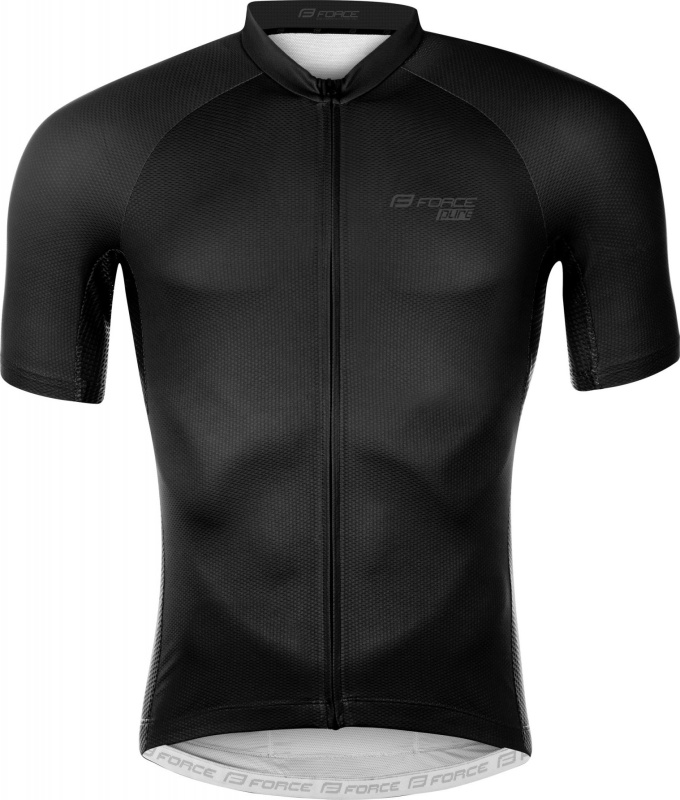 dres FORCE PURE kr. rukáv, černý Velikost: L