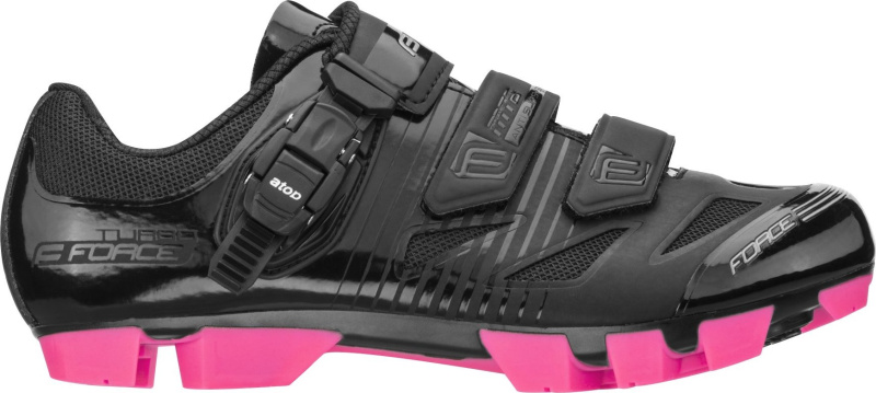 tretry FORCE MTB TURBO LADY, černo-růžové Velikost: 35