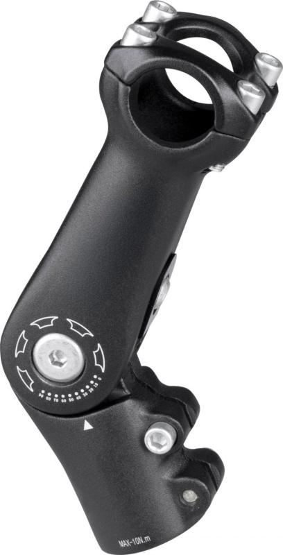 představec FORCE S6.3  25,4mm stavitelný Al, černý Velikost: 25,4/90mm stav.