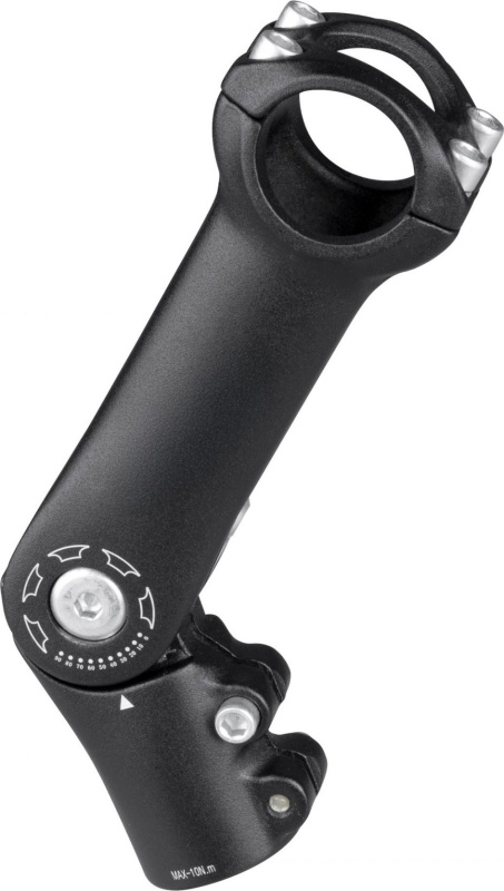 představec FORCE S6.3  31,8mm stavitelný Al, černý Velikost: 31,8/110mm stav.