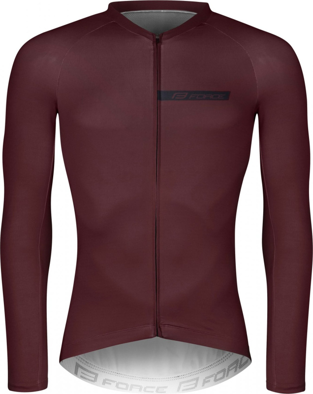dres FORCE CHARM dlouhý rukáv, bordó Velikost: 3XL
