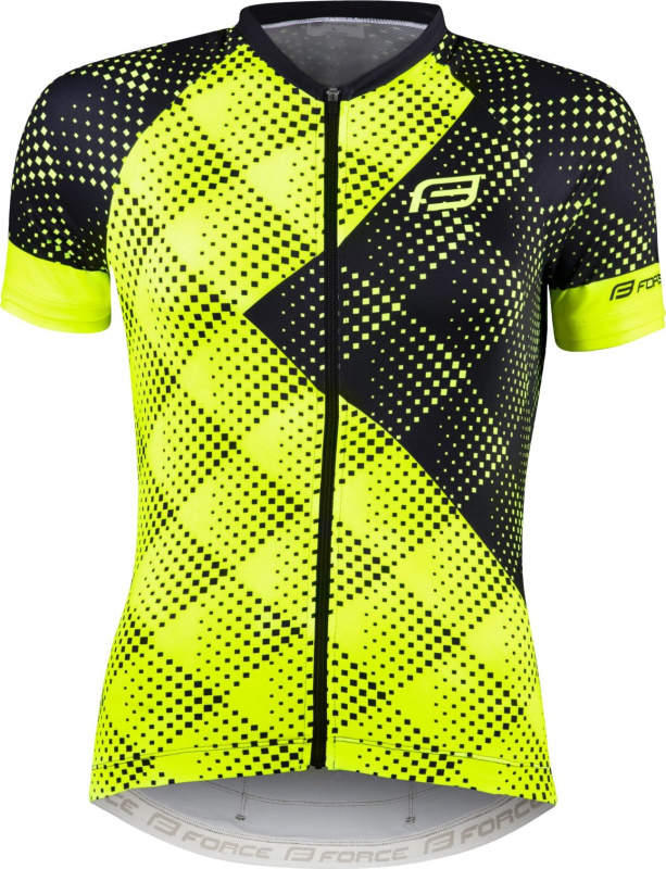 dres FORCE VISION LADY kr. rukáv, fluo Velikost: L