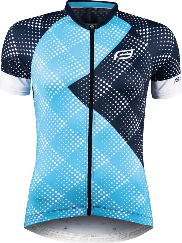 dres FORCE VISION LADY kr. rukáv, modrý Velikost: L