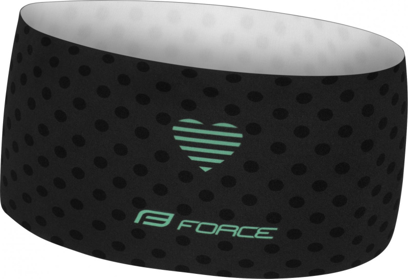 čelenka FORCE POINTS sport nezúžená,črn-tyrkys UNI