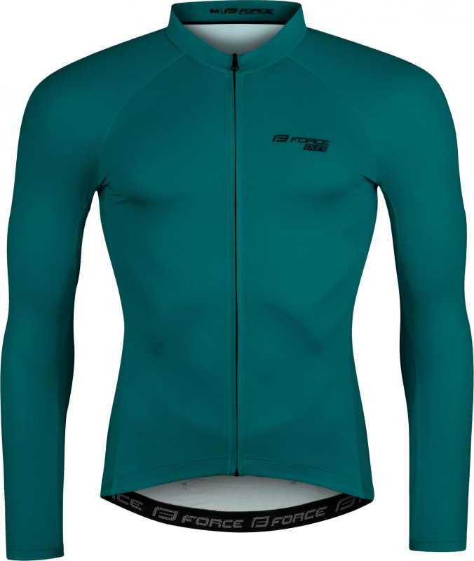 dres FORCE PURE dlouhý rukáv, petrolejový Velikost: XXL