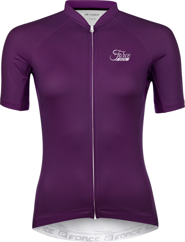 dres FORCE PURE LADY kr. rukáv, fialový Velikost: M